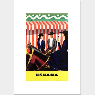 Vintage Travel Poster Spain Espana Horse Posters and Art